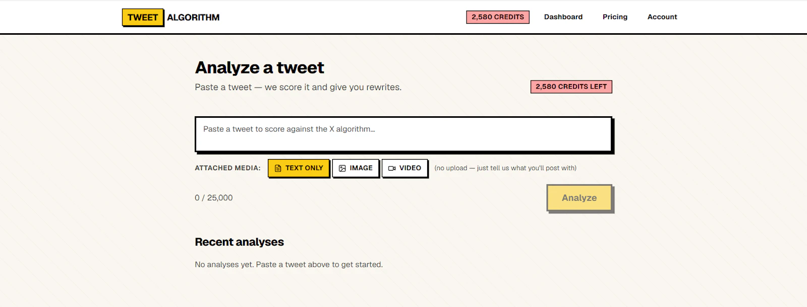 TweetAlgorithm screenshot 3