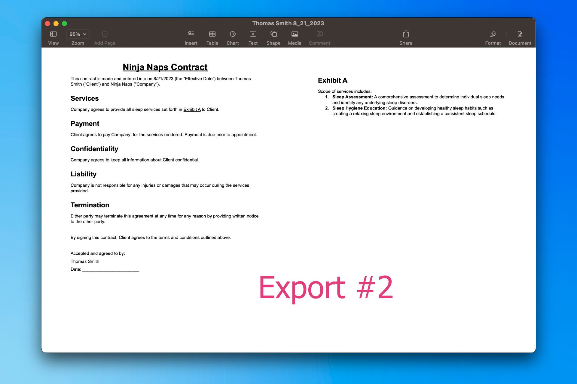 Экспорт в Word Pro - Генерировать документы слова из шаблона медиа 4