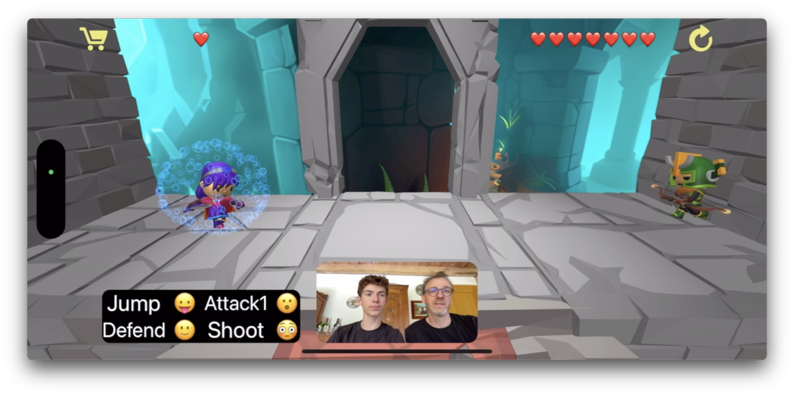 Face Fighters - 2 spelers vechtspel gecontroleerd met je gezicht media 4