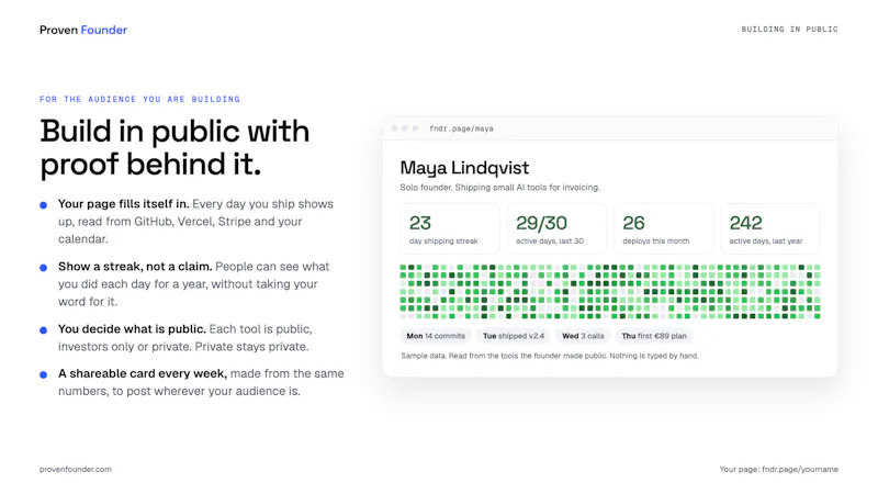 Proven Founder screenshot 4