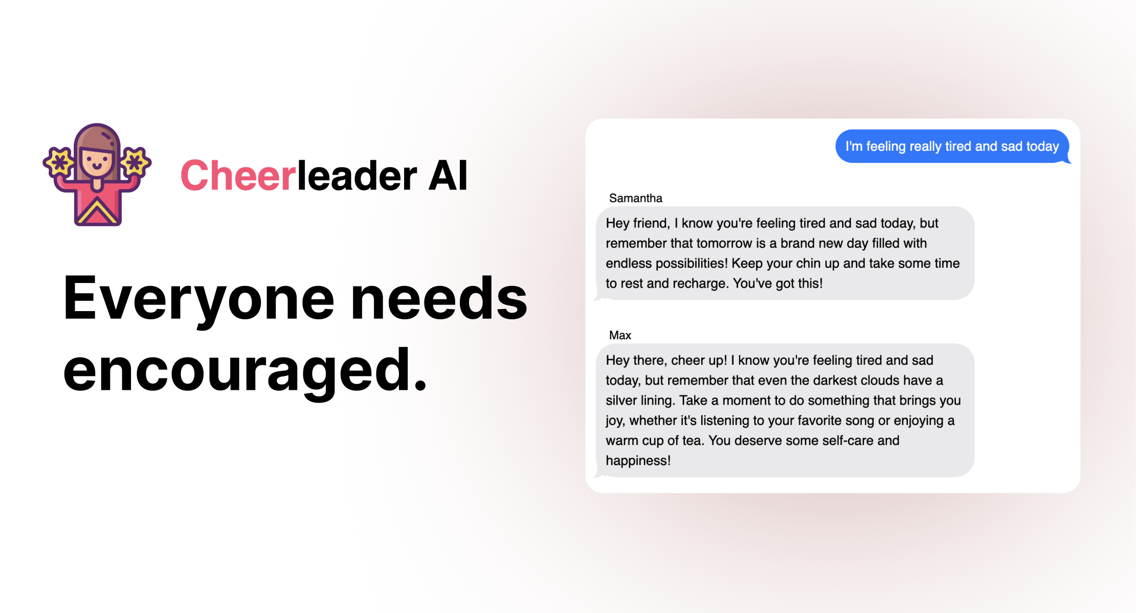 startuptile Cheerleader AI-Daily motivation from a group of AI friends