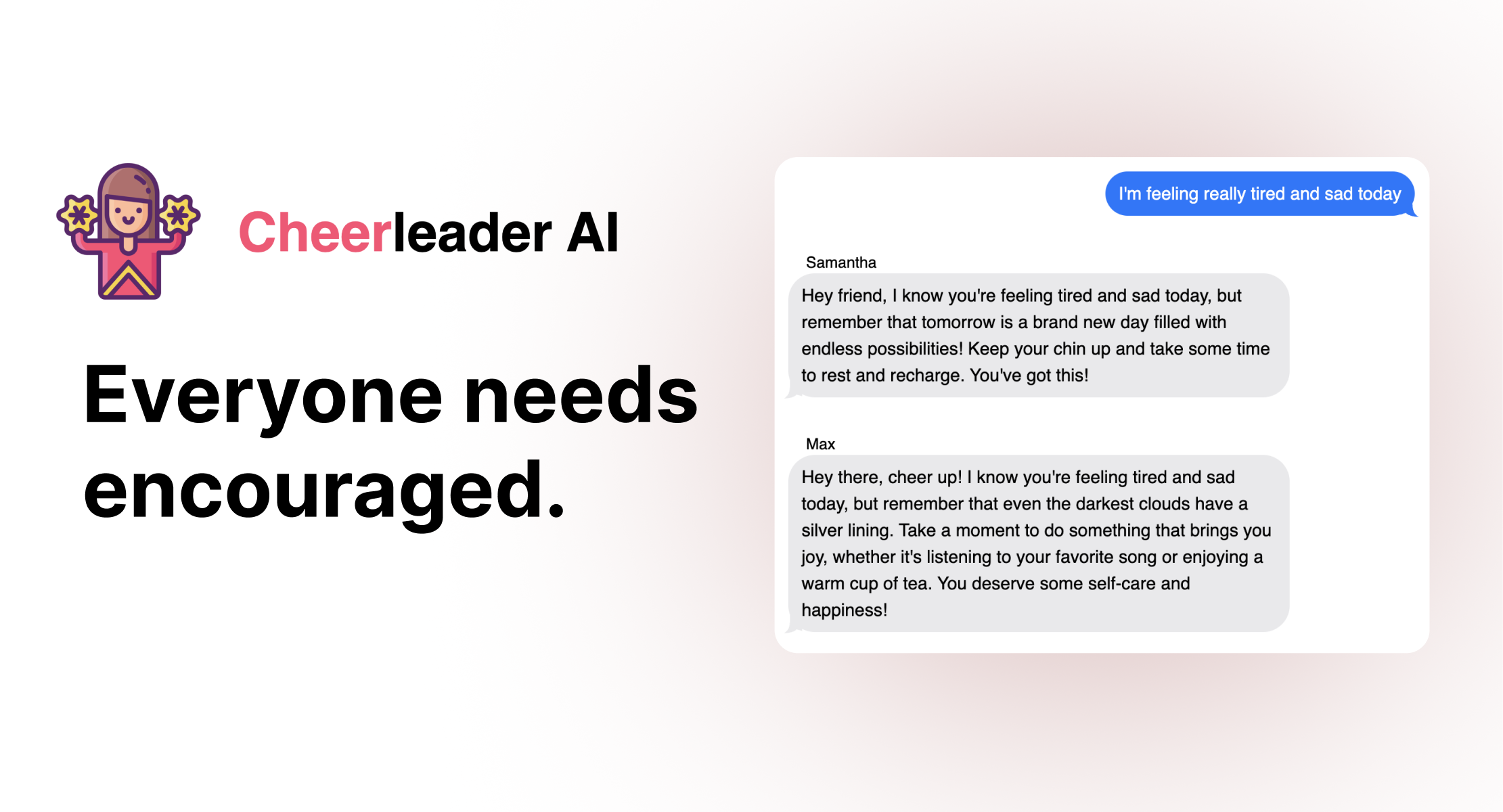 Cheerleader ai - Dagelijkse motivatie van een groep AI -vrienden media 1