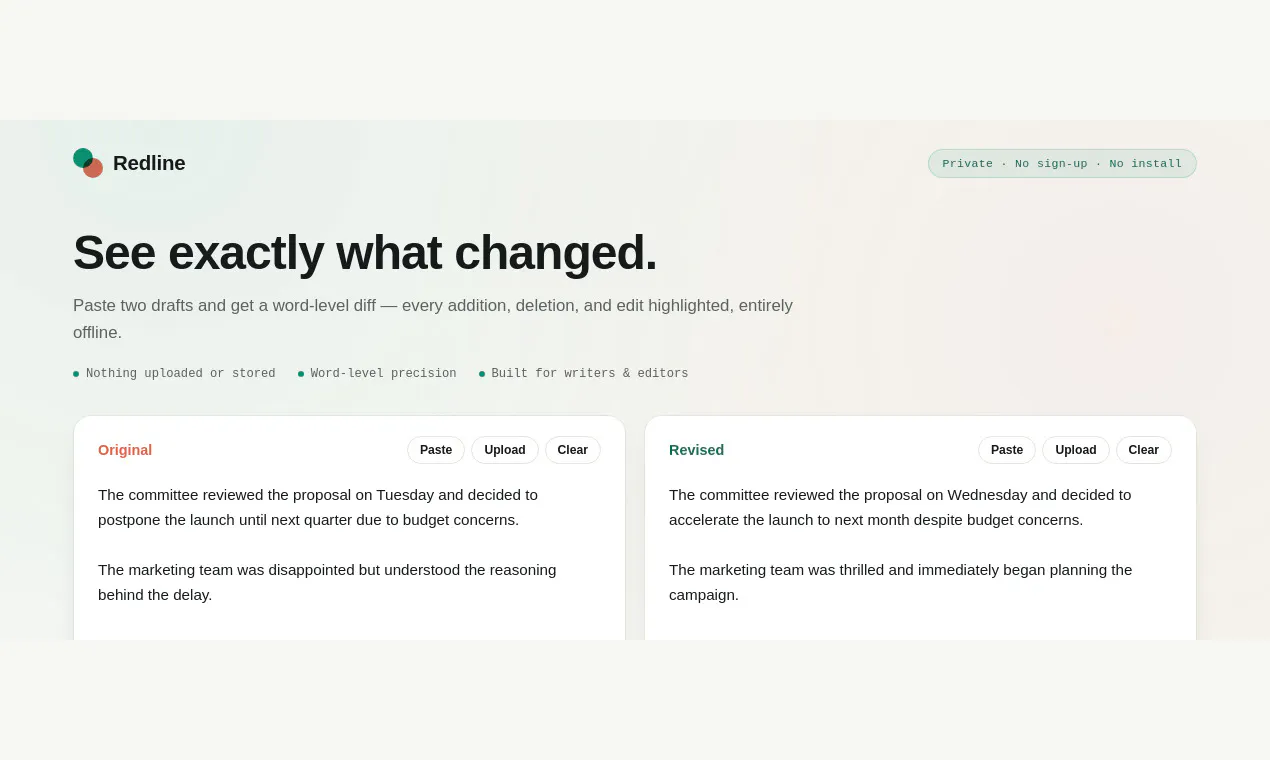 Draft Diff & Revision Checker gallery image