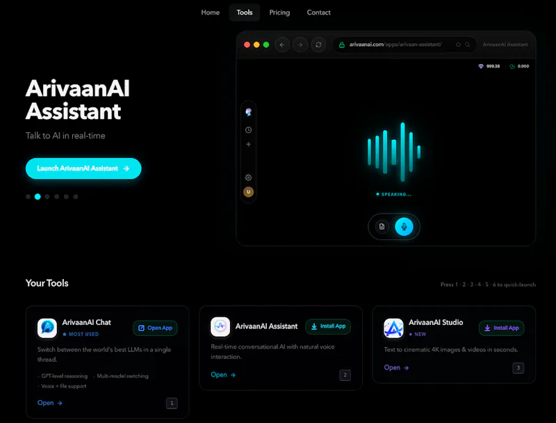 ArivaanAI screenshot 2