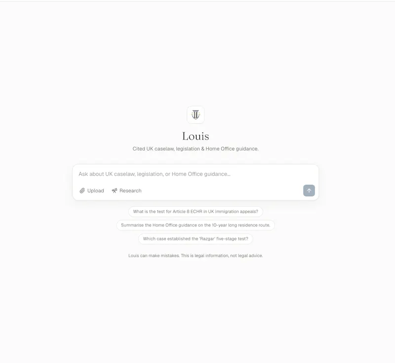 Louis Law AI screenshot 2