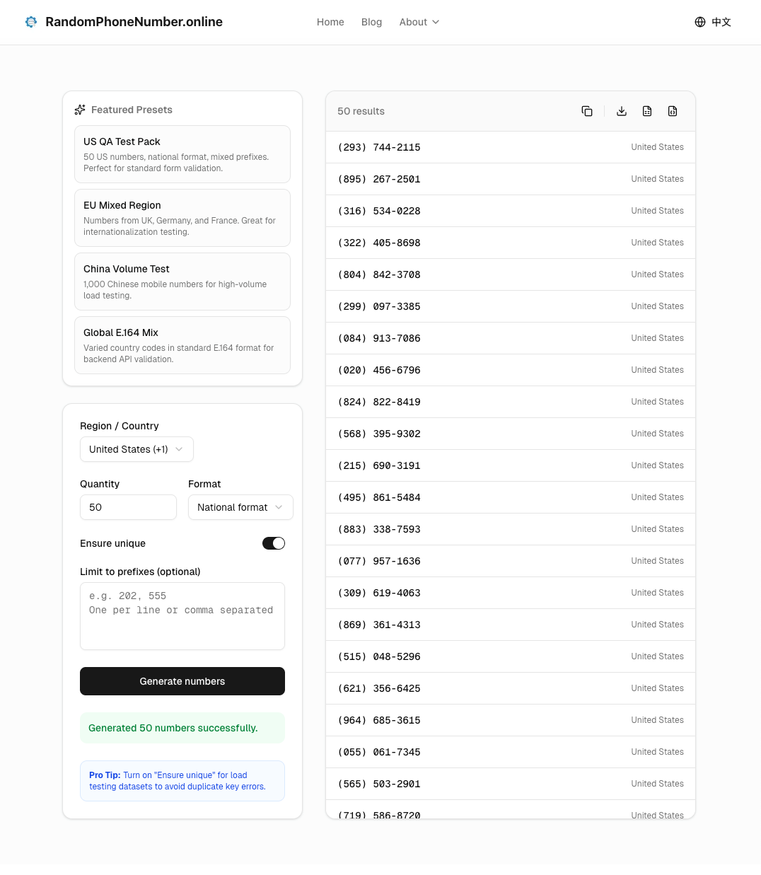 Random Phone Number Generator Online gallery image