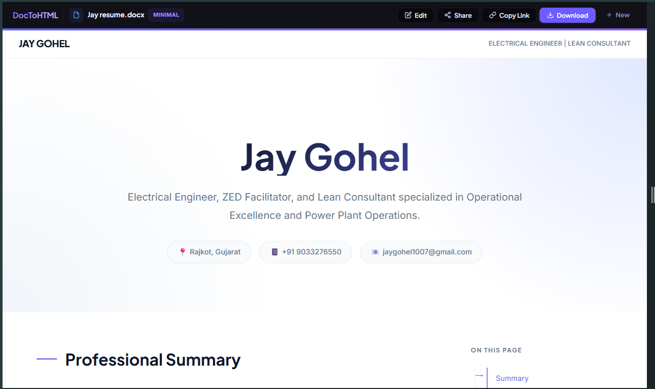 DocToHTML gallery image
