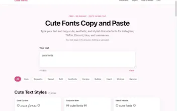 Cute Fonts Generator gallery image