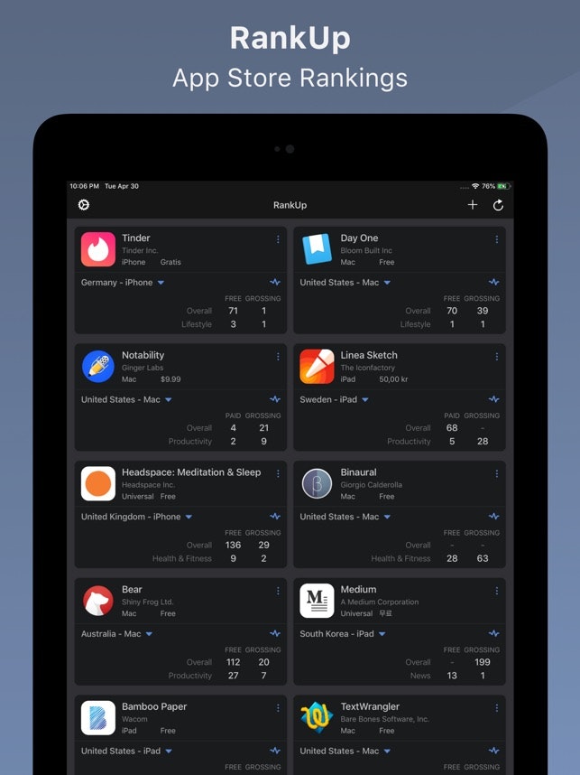 RankUp - App Store Rankings gallery image