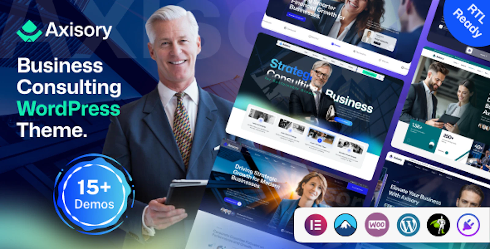 Axisory Business Consulting WP Theme screenshot 2