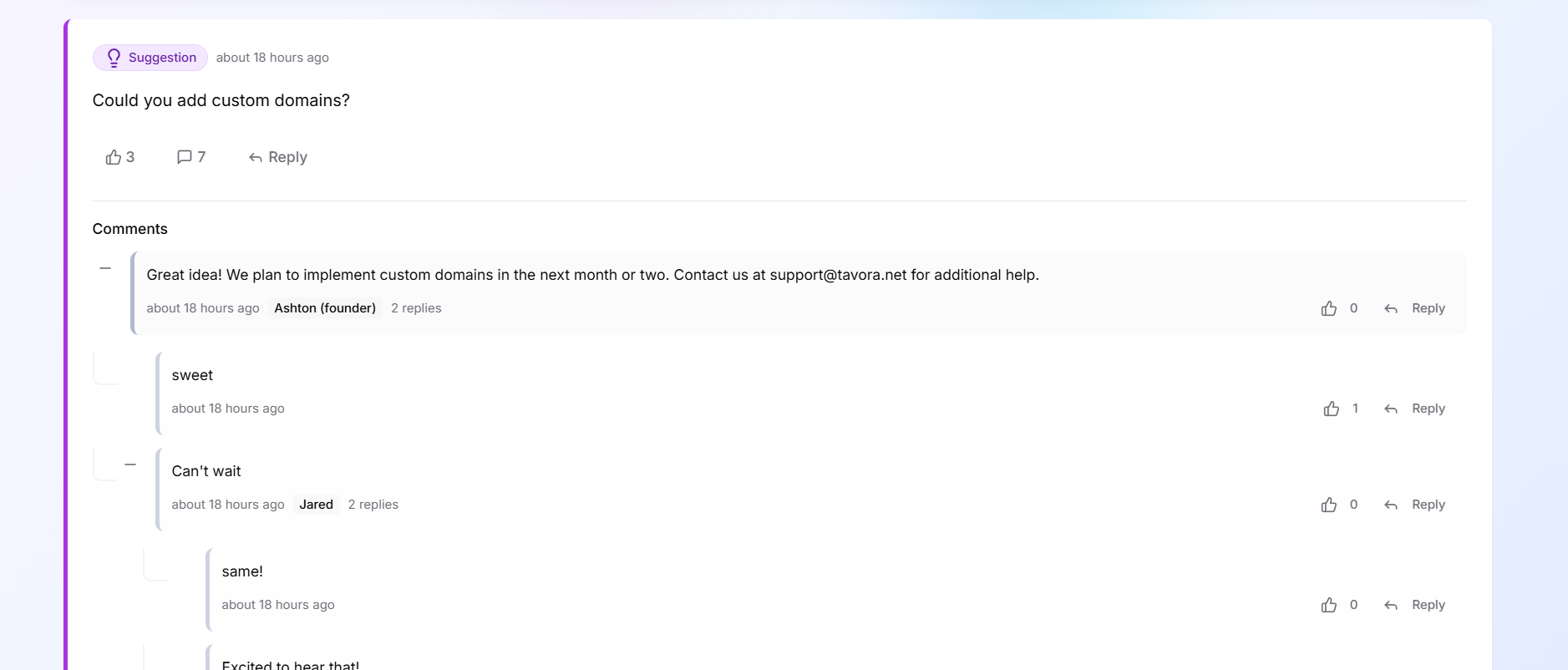 Tavora - Collect valuable feedback from your employees and customers media 4