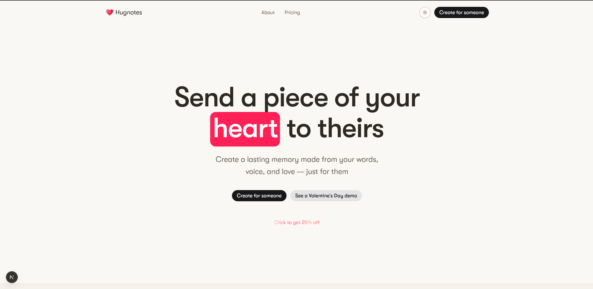 Hugnotes - Main product screenshot demonstrating key features and user interface