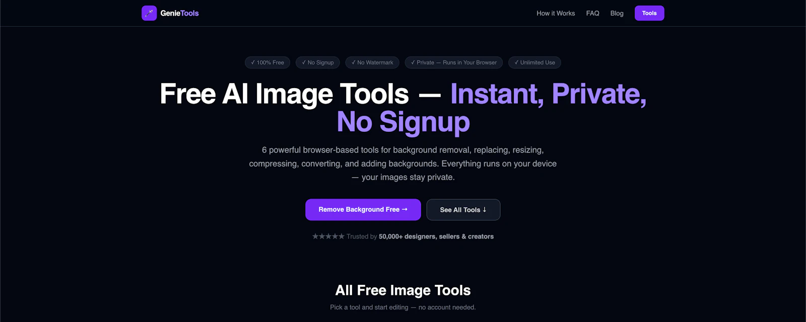 GenieTools screenshot 2