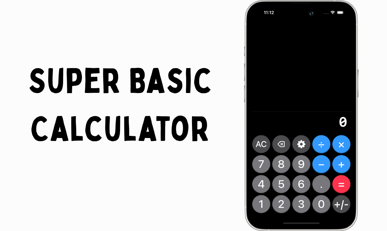 Mídia 1 de Calculadora super básica - 100% grátis - Sem anúncios, executando total, histórico de linha, para iPhone