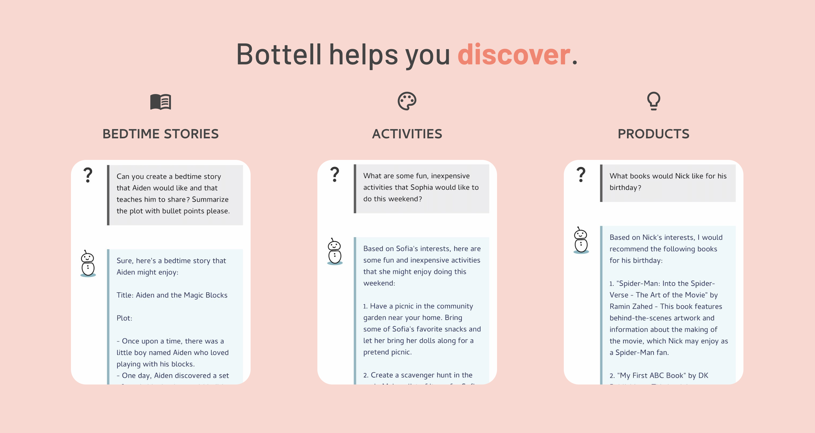 Bottell - AI 육아 조교, 자녀에게 맞춤화 된 도움을 제공합니다 미디어 5