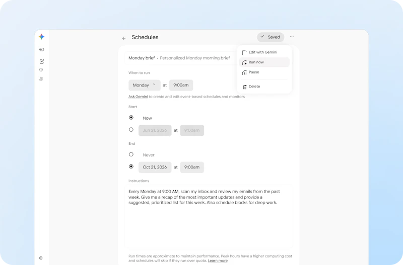 Gemini Spark screenshot 3