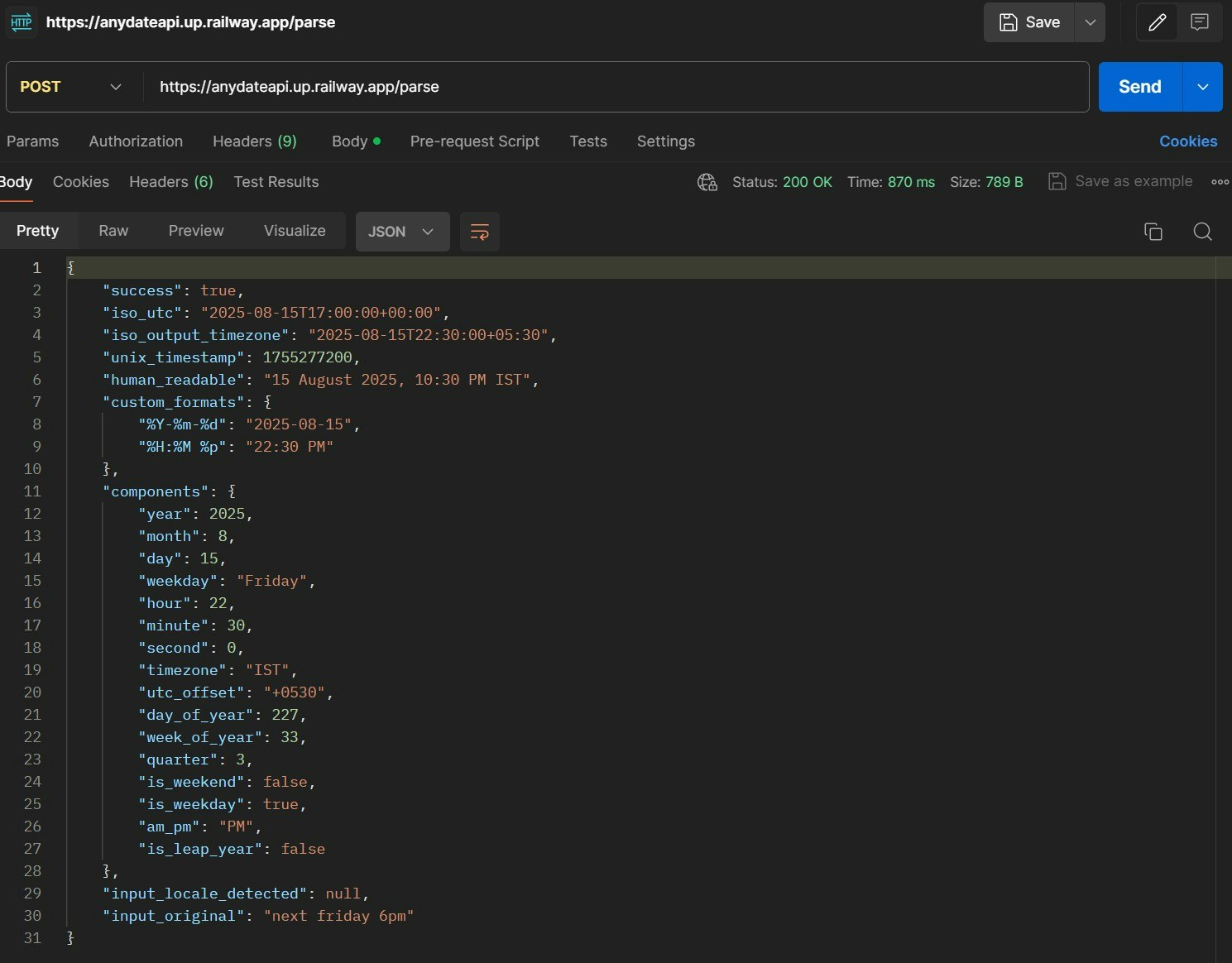 Anydate API media 2