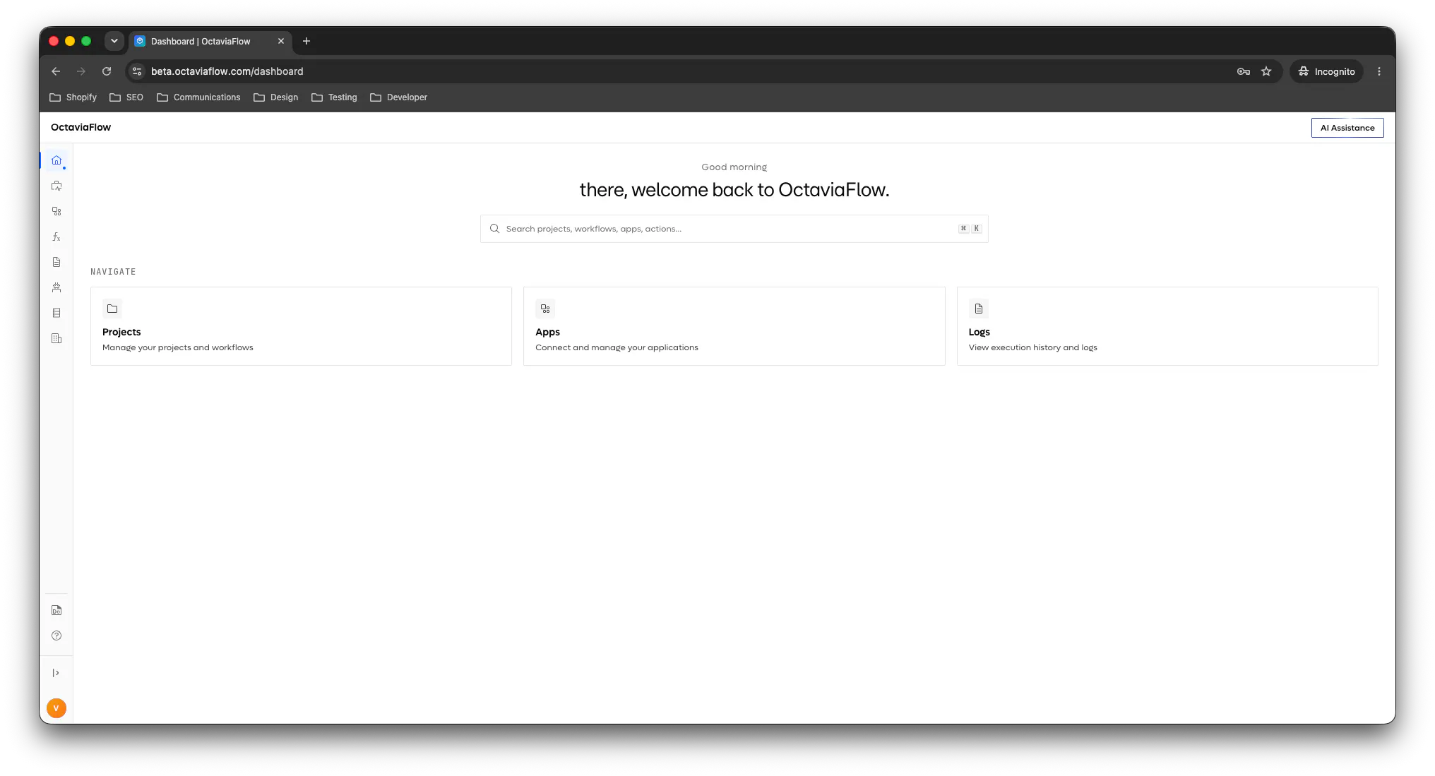 Octaviaflow screenshot