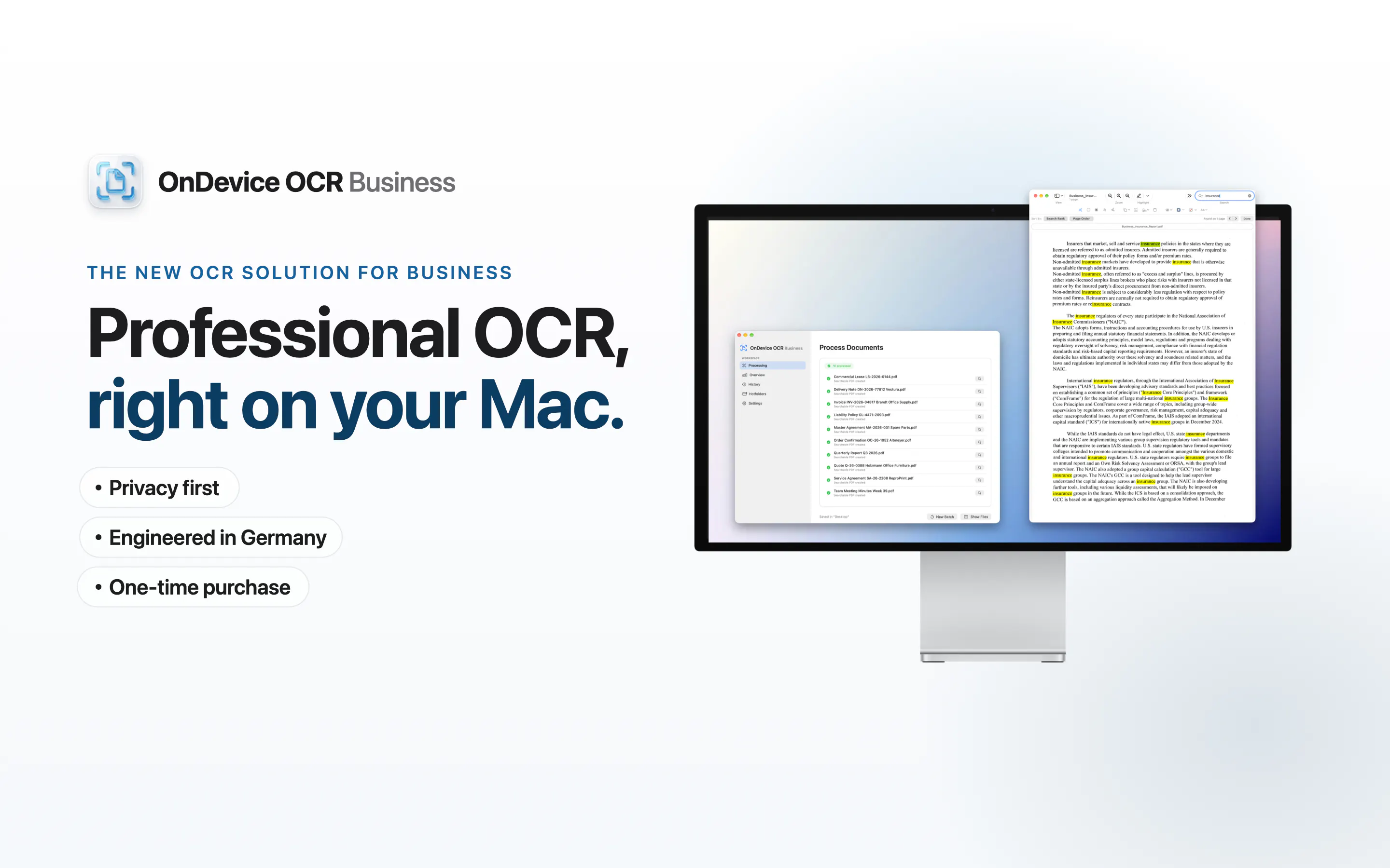 OnDevice OCR Business gallery image