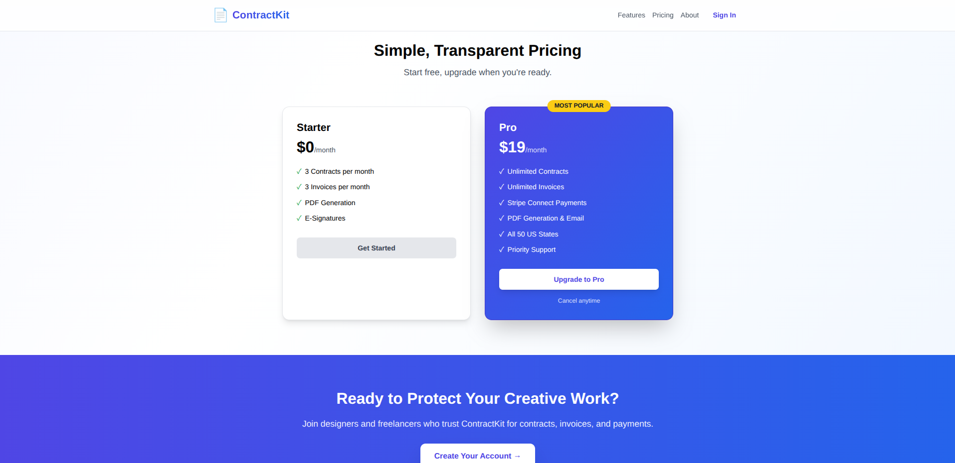 ContractKit - Screenshot 3 showing product features and functionality