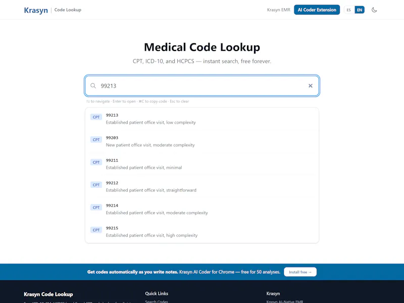 Krasyn EMR screenshot 1