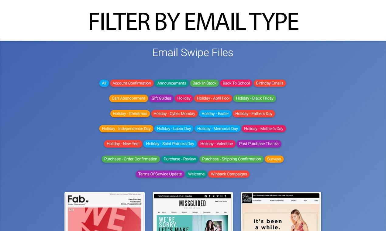 Curated eCommerce-Email Swipe File gallery image