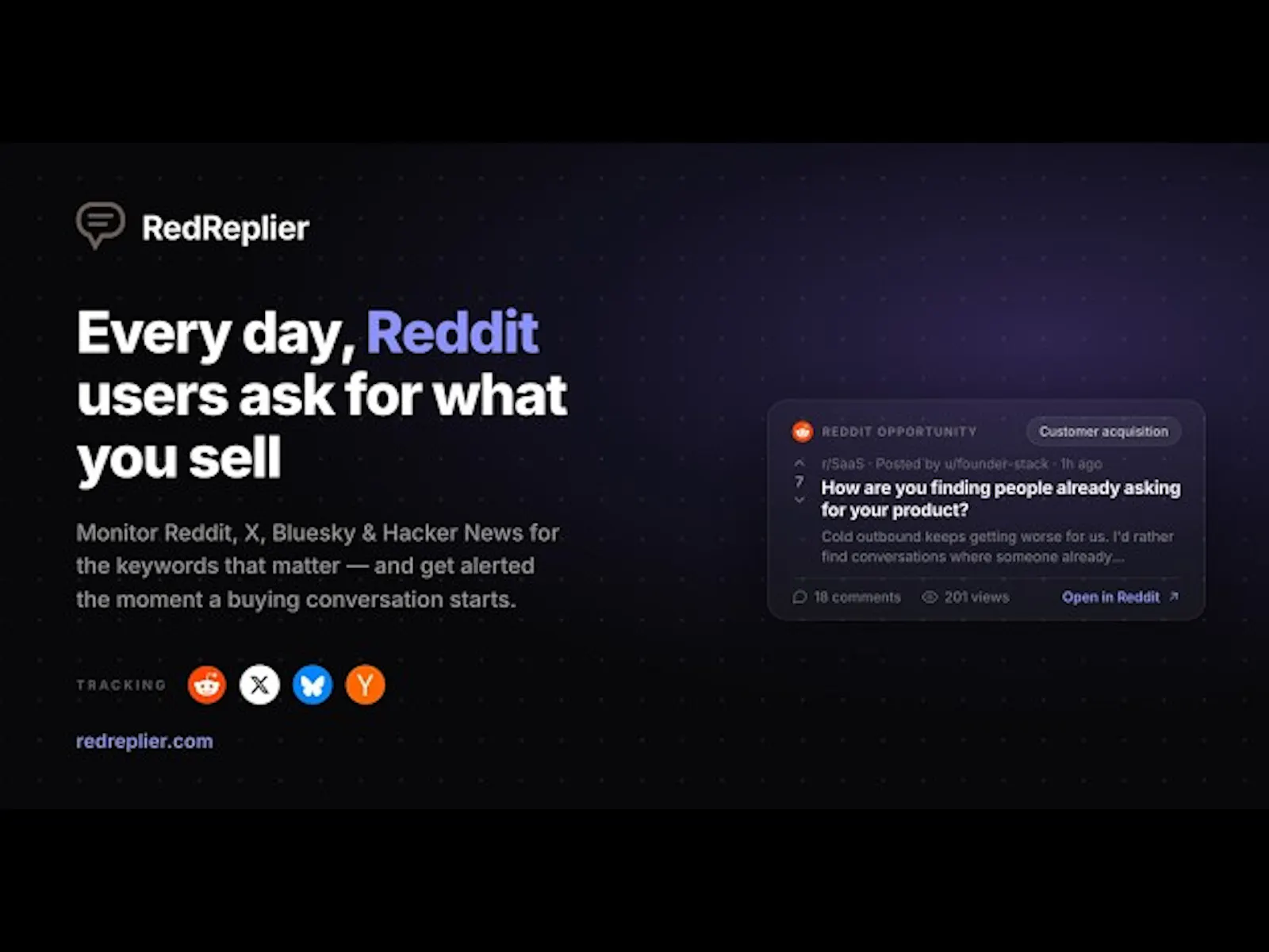 RedReplier screenshot 1 (video preview)