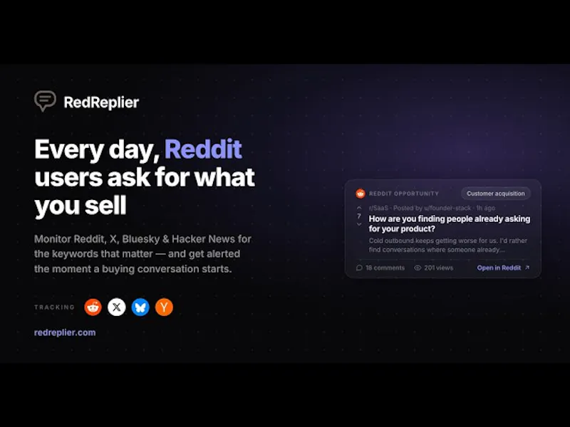 RedReplier screenshot 1 (video preview)