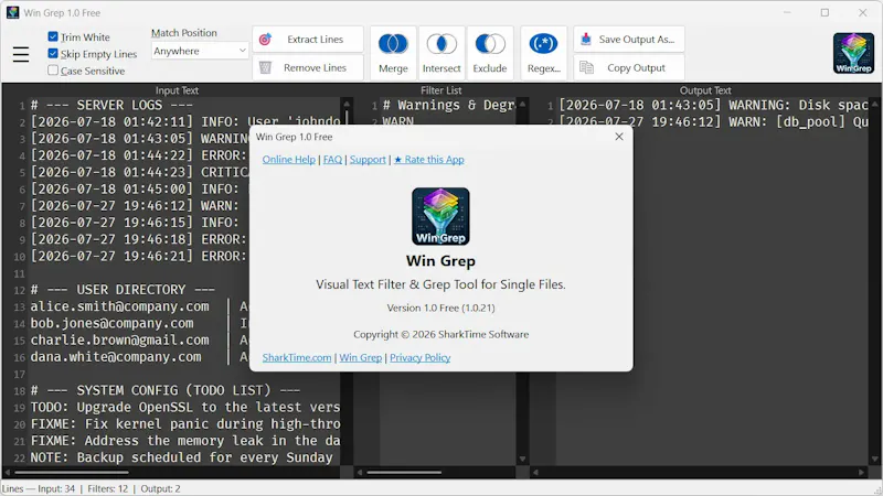 Win Grep 1.0 screenshot 4