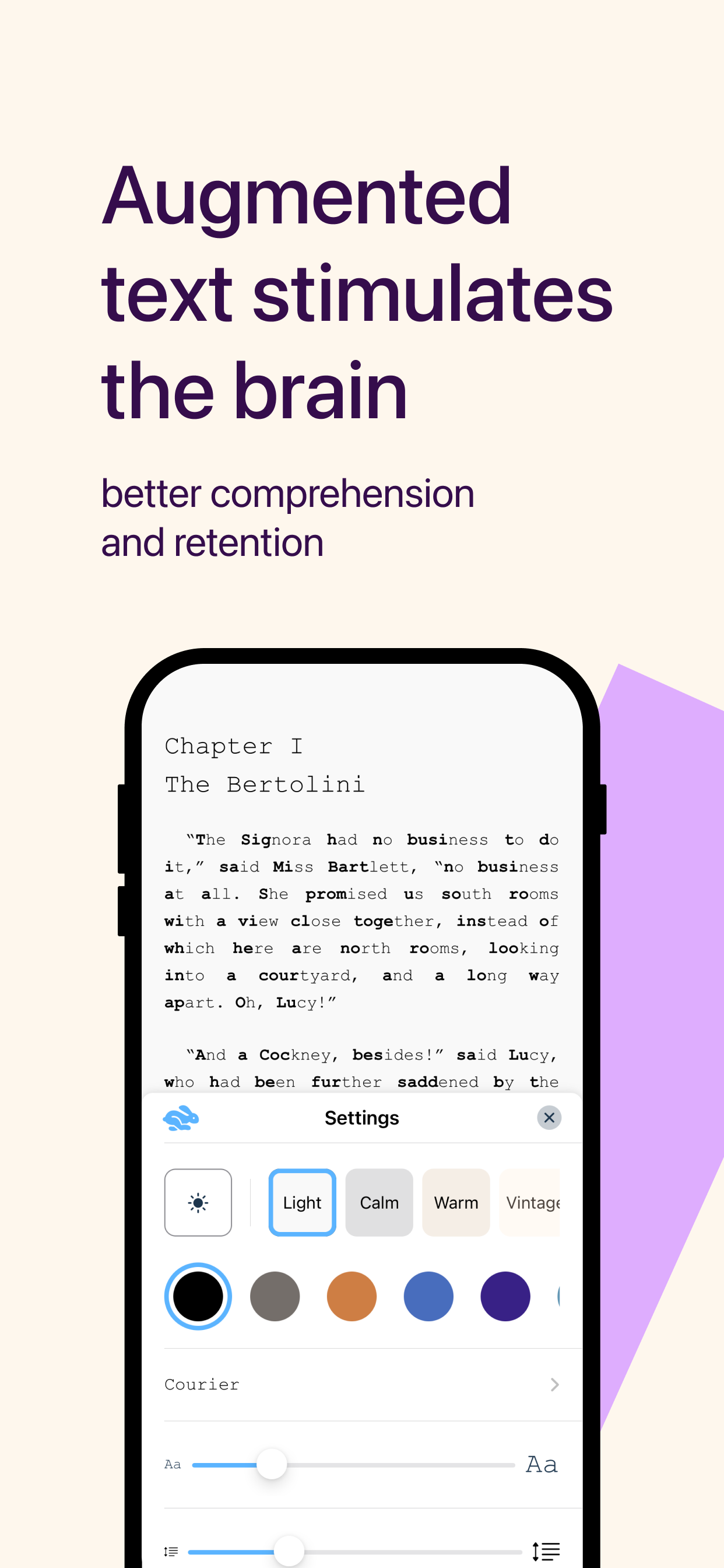 Celer: lettore di libri veloce - Lettura veloce, lettura della velocità, produttività, iOS, app media 1
