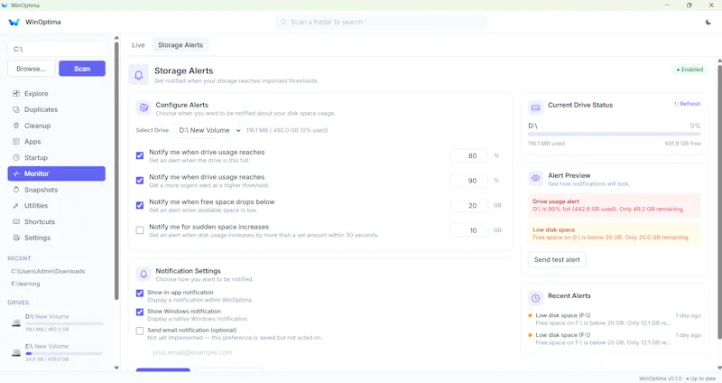WinOptima screenshot 5