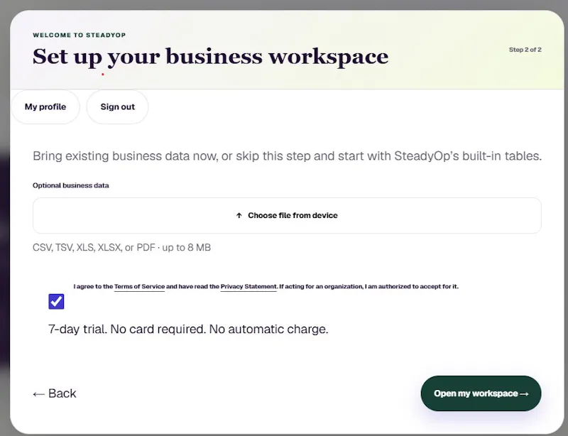 Steadyop screenshot 2