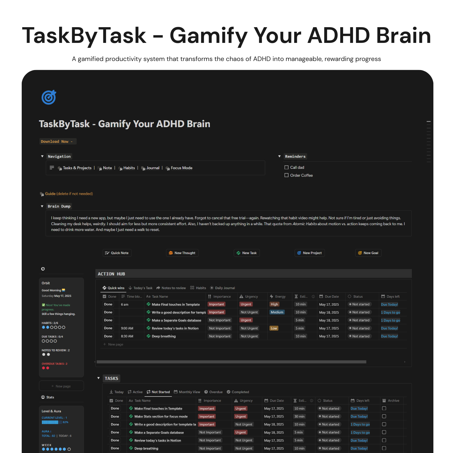 taskbytask - gamify สมองสมาธิสั้นของคุณ media 2