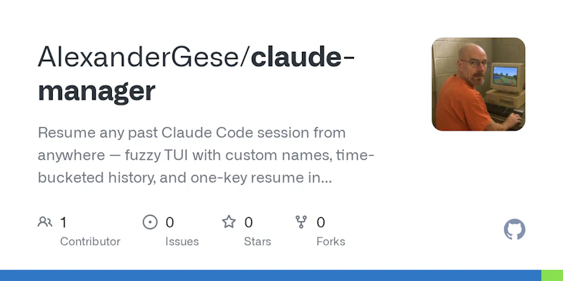 Claude Manager screenshot 2