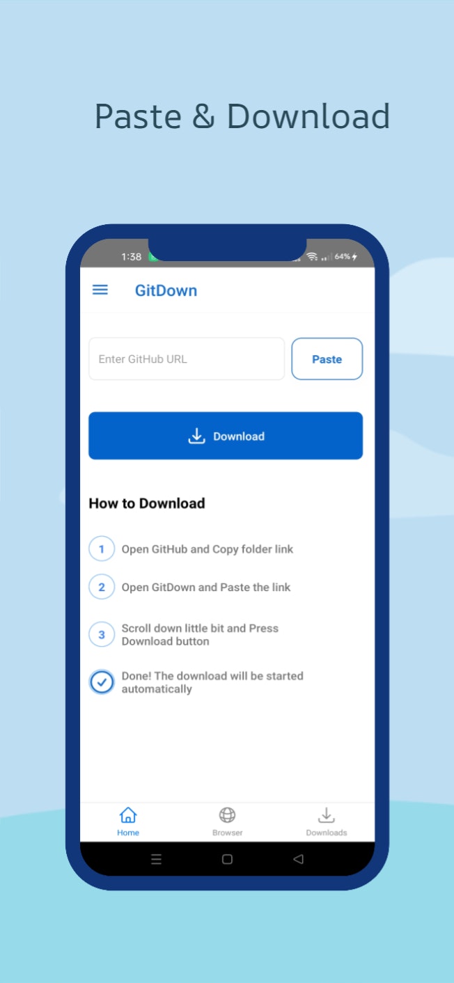 Gitdown - Trình tải xuống thư mục GitHub media 3