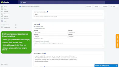 Sales Countdown Timer Bar gallery image