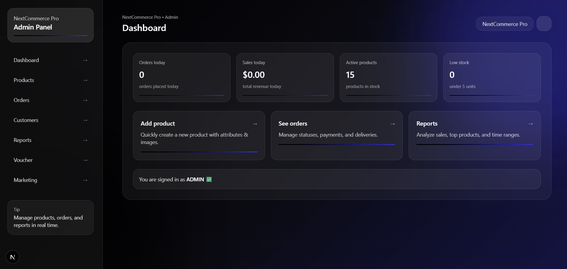 NextCommerce Pro gallery image