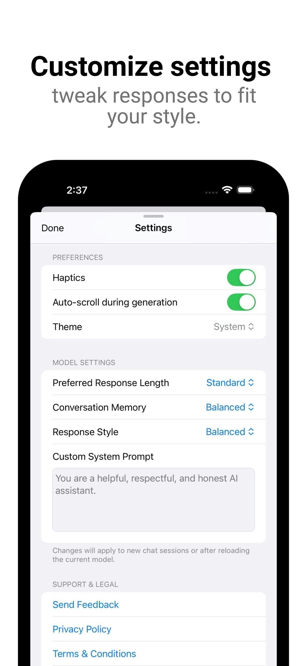 Haplo ai - Безопасный и местный AI Chatbot для iOS и MacOS медиа 3