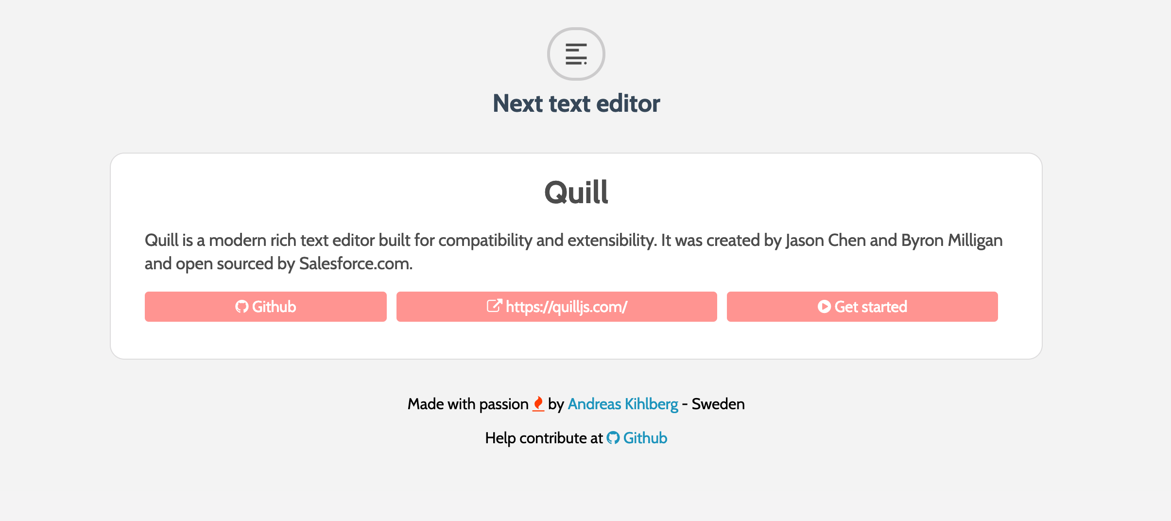 Next text editor gallery image