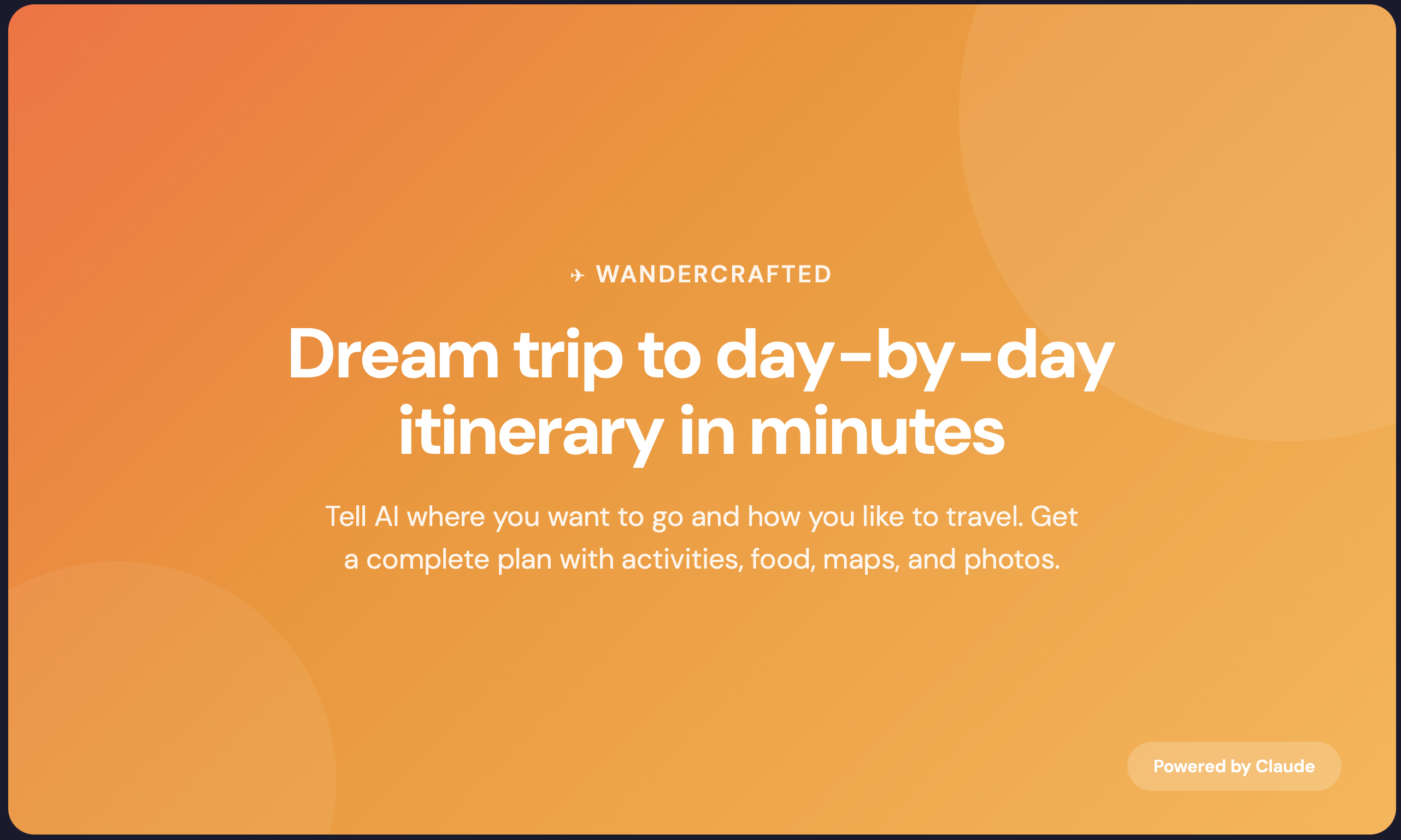 wandercrafted.app gallery image