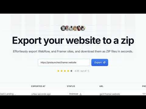 startuptile ExportWiz-Export your Webflow & Framer website to a ZIP in seconds