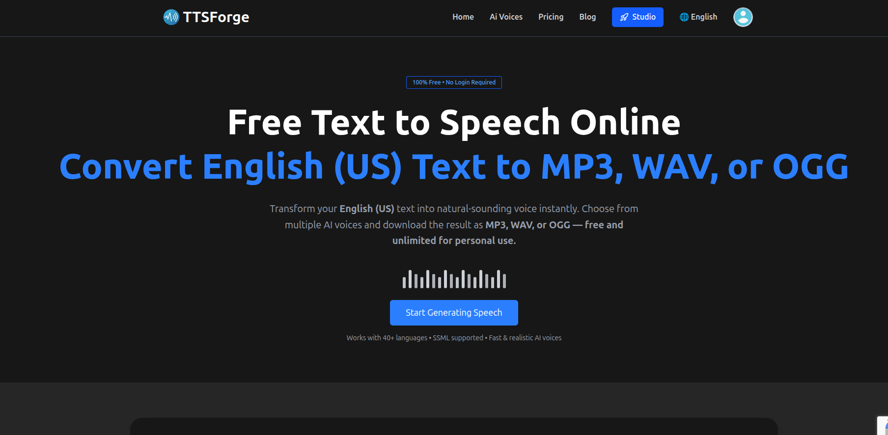 TTSForge AI Voice Generator  gallery image