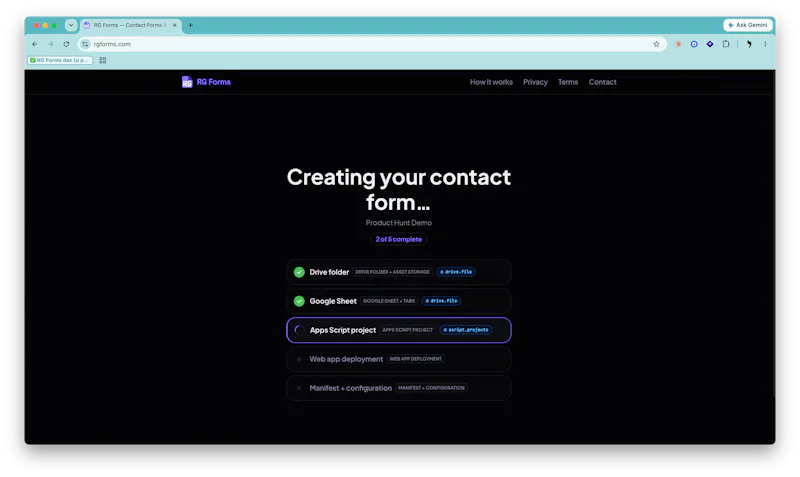 RG Forms screenshot 3