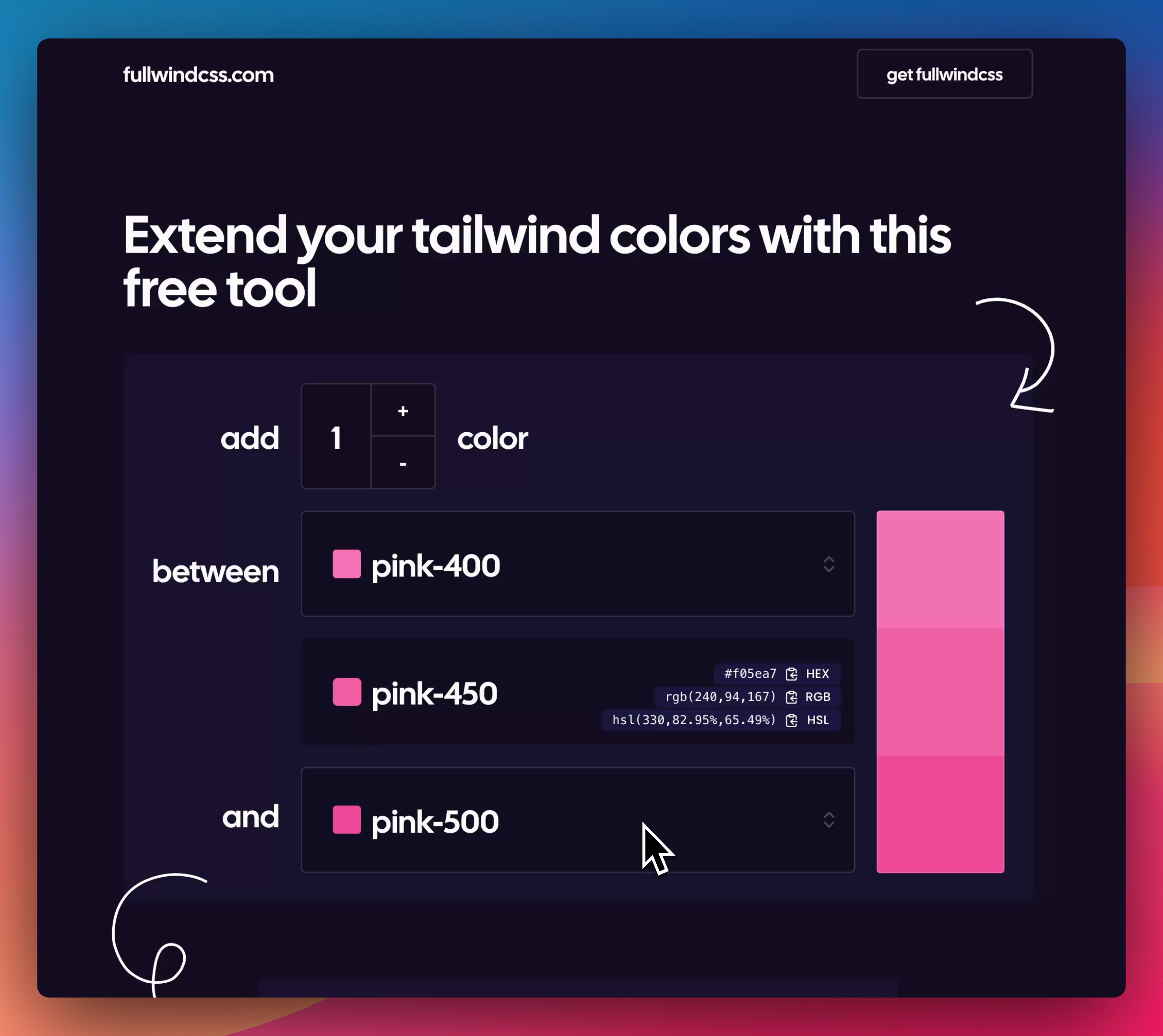 startuptile fullwindcss-extra color shades for tailwindcss