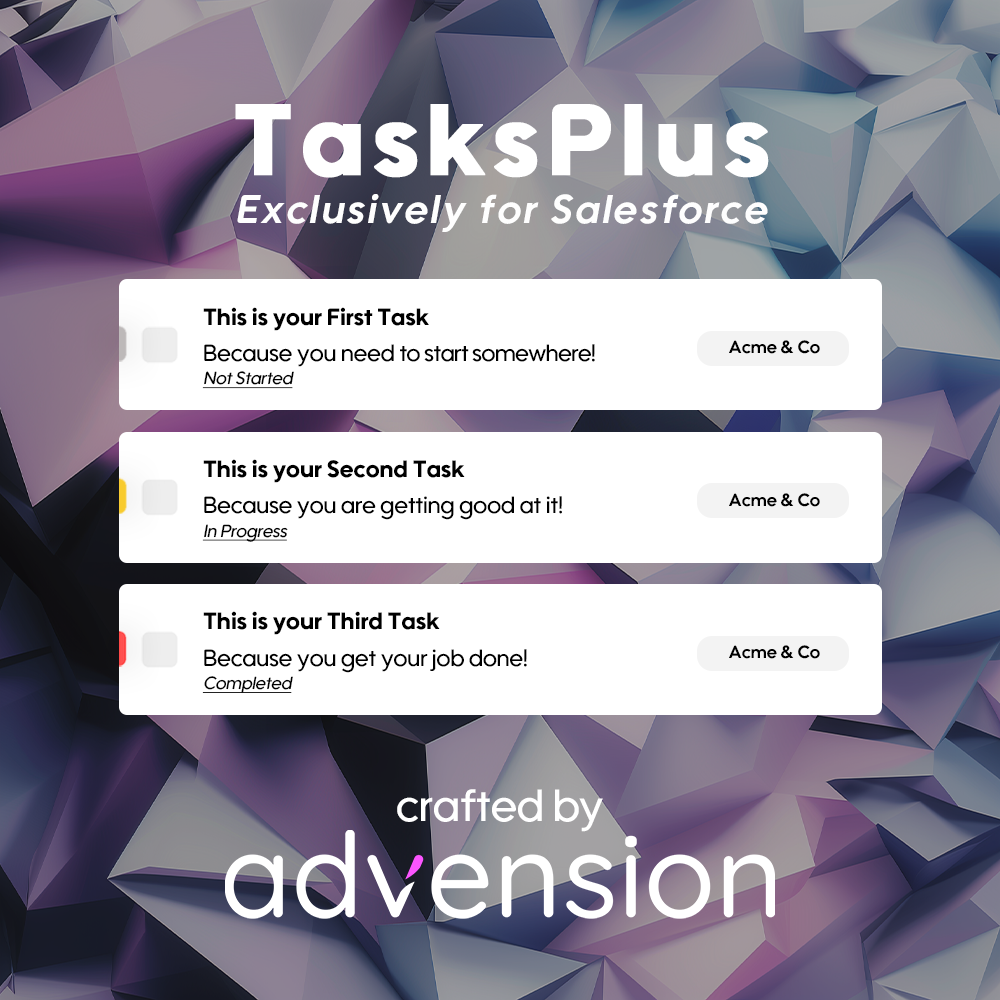 Media Tasksplus - Aplikasi Pengurusan Tugas Salesforce 1