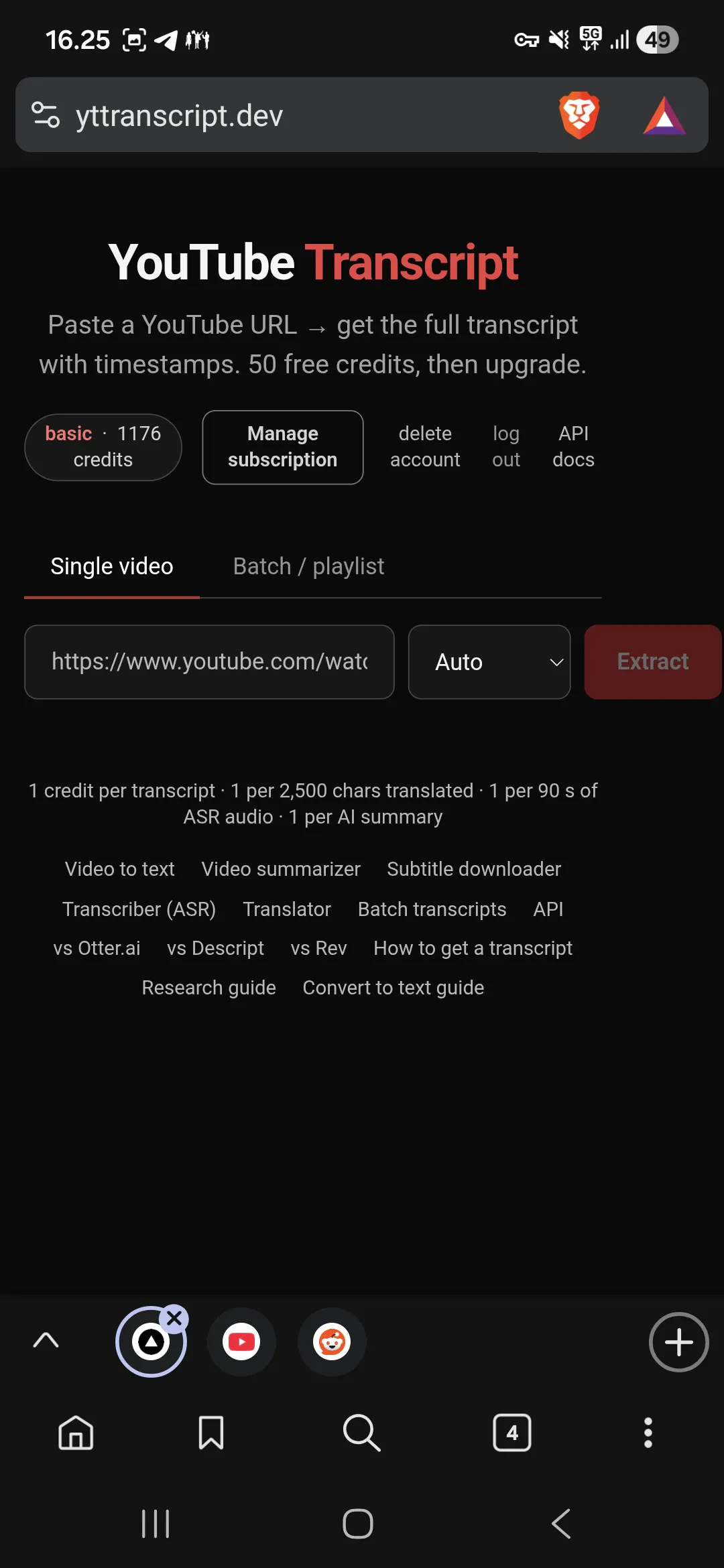 YouTube AI Summarizer and Transcripts gallery image