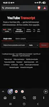 YouTube AI Summarizer and Transcripts gallery image