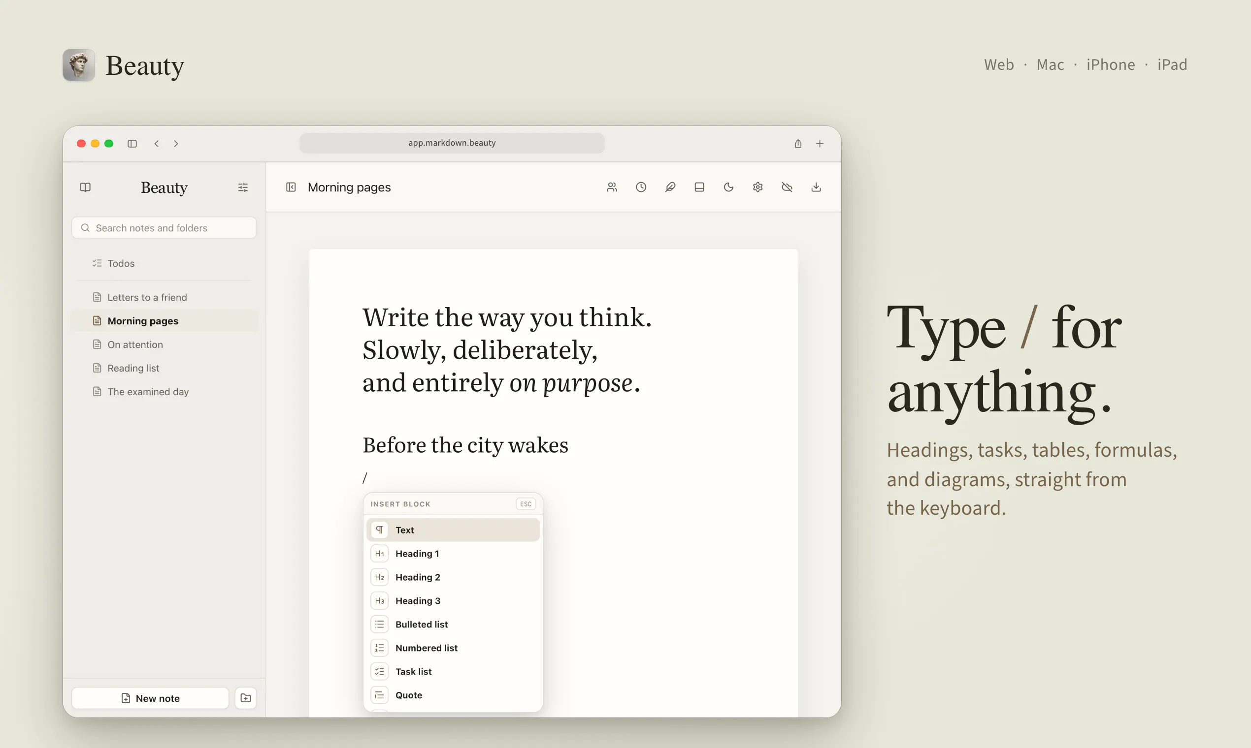Beauty - Beautiful markdown notes gallery image