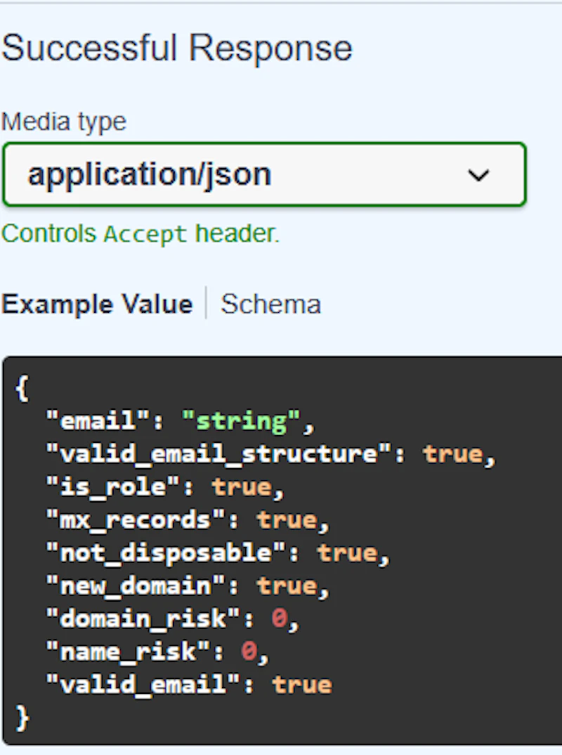 Email Validator API screenshot 3