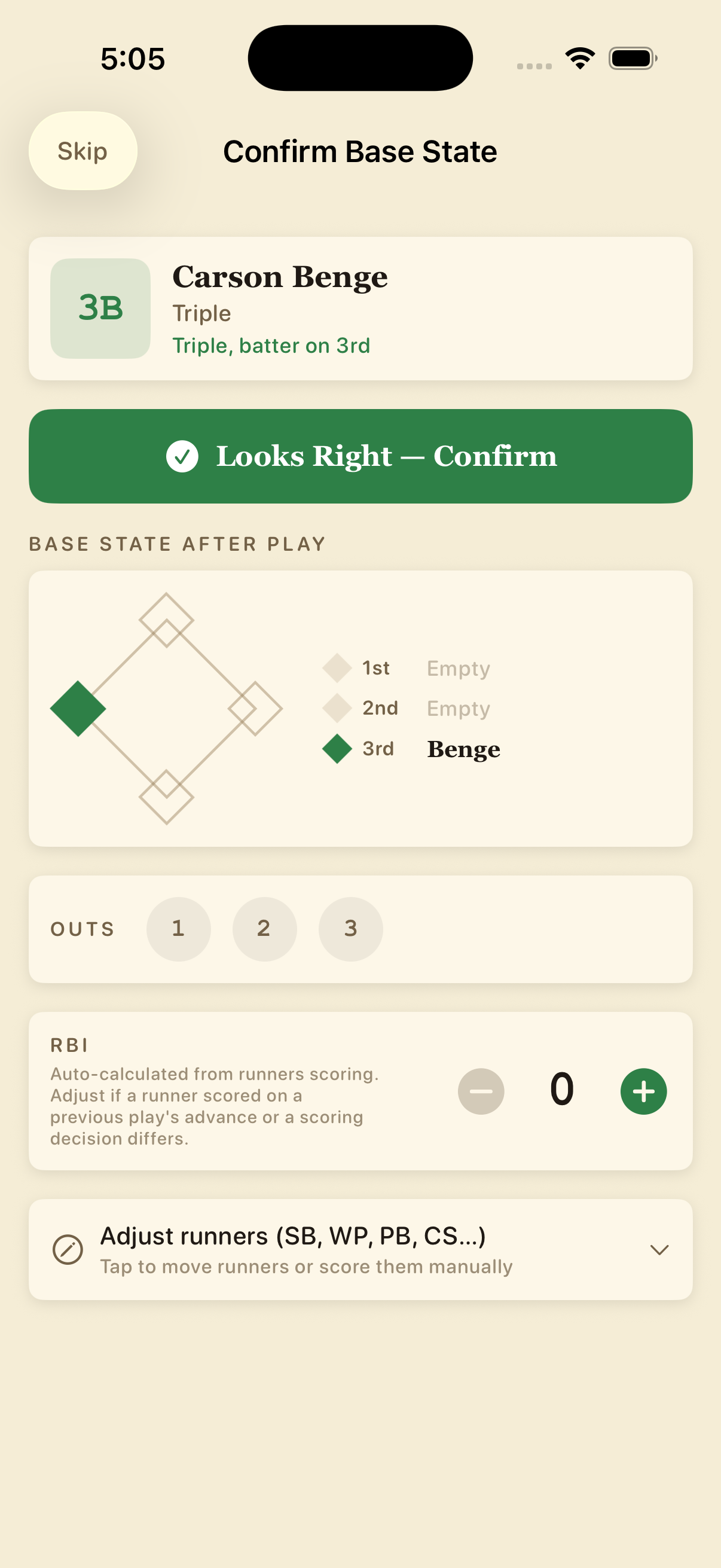 Baseball Scorecard Classic gallery image